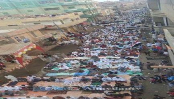 عيد_الشهداء بالبحيرة مسيرة حاشدة لدعم الشرعية " بحوش عيسى " تنتهي بأداء صلاة العيد بالخلاء