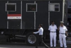 انقلاب سيارة أمن مركزي على الطريق الدولي بدمياط الجديدة