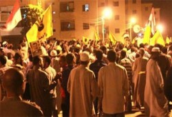 مظاهرة حاشدة بقرية سنبخت تهتف بحرية أسرى الشرعية