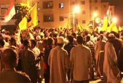 مظاهرة حاشدة بقرية سنبخت تهتف بحرية أسرى الشرعية