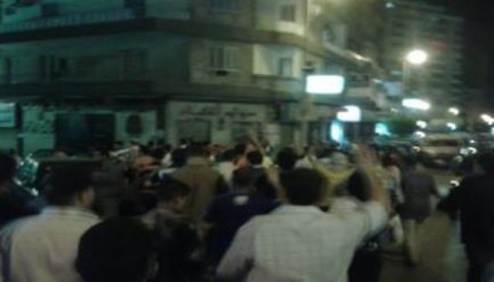 أهالي الاسكندرية  ينظمون مسيرات ليلية بثاني أيام عيد الفطر دعما لغزة وإحياء لذكرى رابعة