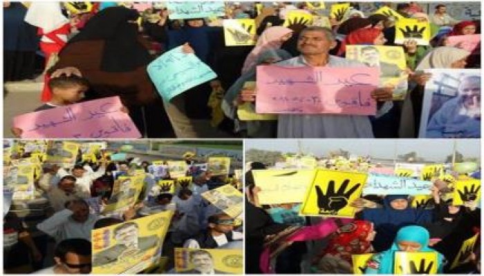 ‫بالصور: مسيرة لثوار فاقوس تندد بموقف الحكومة من العدوان على غزة وتطالب برحيل العسكر