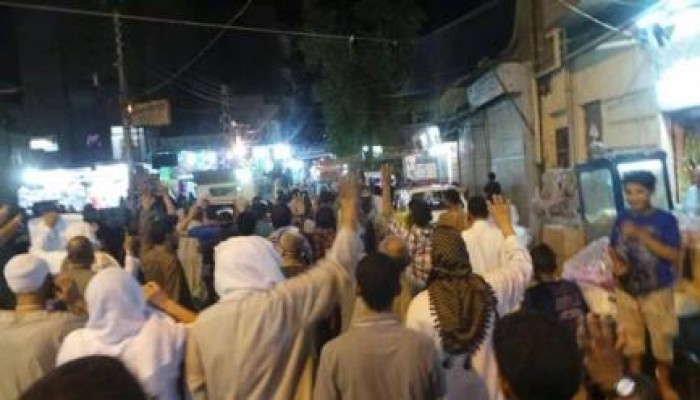 مسيرة ليلية لثوار أسوان رفضا للانقلاب فى ثالث أيام العيد