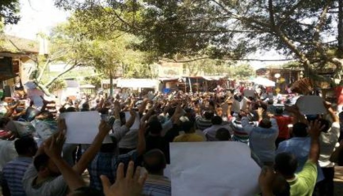 ثوار حلوان يتظاهرون ضد الصهاينة والانقلاب