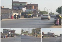 سلاسل بشرية  لثوار مركز ههيا وقرية العدوه مسقط رأس الرئيس مرسي