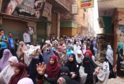 مسيرة حاشدة بشبرا الخيمة تندد بالعدوان الصهيوني على غزة