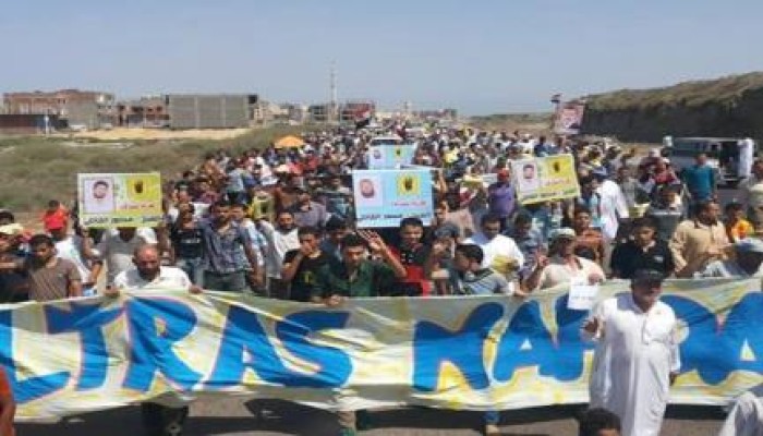 بلطيم تنتفض دعما للمقاومة الفلسطينية ورفضا للانقلاب