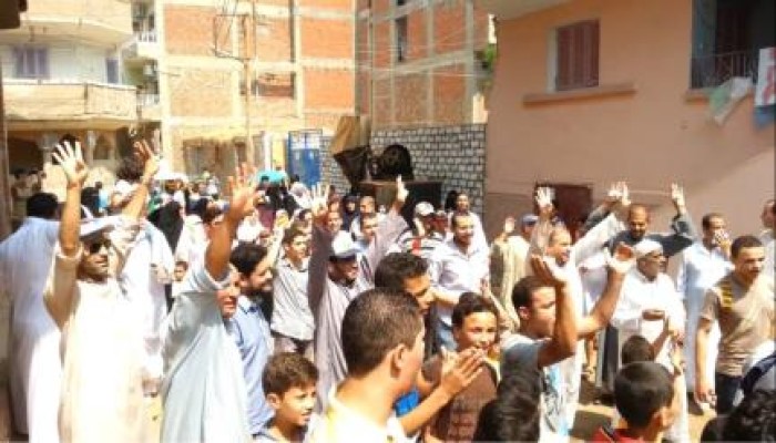 الغربية: مسيرة حاشده بمركز قطور ضد غلاء الأسعار والعدوان على غزة