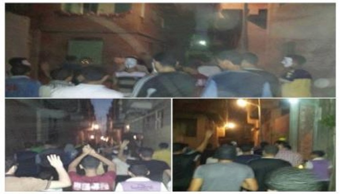 الدقهلية: مسيرة ليلية مفاجئة لأهالي "برمبال" مركز "منية النصر" ضد الانقلاب