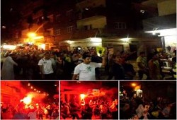 بالصور : مسيرة ليلية حاشدة لثوار وسط الاسكندرية بمنطقة الحضرة ضد الانقلاب العسكري