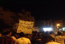 مسيرة ضد الانقلاب لـ التراس نهضاوي بمركز الحسينية رفضاً للانقلاب