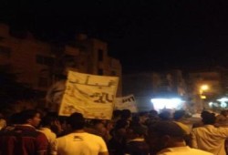مسيرة ضد الانقلاب لـ التراس نهضاوي بمركز الحسينية رفضاً للانقلاب