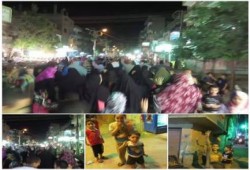 مسيرة حاشدة لآهالي المنيا ضد الانقلاب العسكري وسط تفاعل كبير من الأهالي