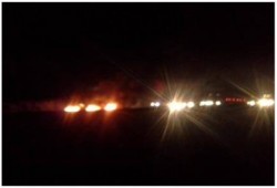 البحيرة: أهالي "النوبارية" يقطعون طريق "مصر-اسكندرية" الصحرواي للمطالبة برحيل "السيسي"