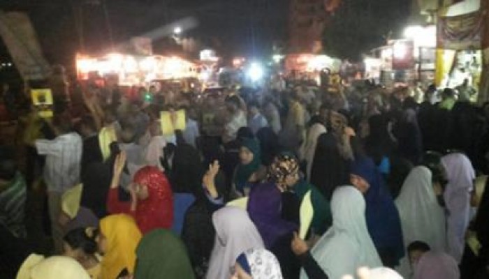 شبرا الخيمة تهتف بكسر الحصار عن الأشقاء في غزة