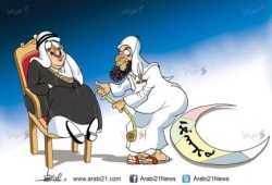 كاريكاتير : شيوخ السلطان .. فتاوى على المقاس!