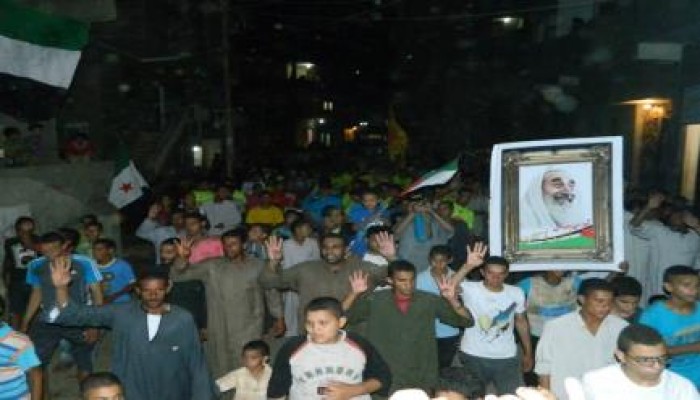 الفيوم: ثوار قرية دار السلام يهتفون "يا فلسطيني يا فلسطيني .. دمك دمي ودينك ديني"