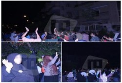 مسيرة ليلية بالقاهرة الجديدة دعما لصمود فلسطين وتنديدا بإنقطاع المياه