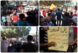 البحيرة : تظاهره مناهضة للانقلاب بأبوحمص قبيل المغرب