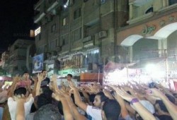 مسيرة ليلية مناهضة للانقلاب بـ ‫‏حلوان‬