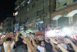مسيرة ليلية مناهضة للانقلاب بـ ‫‏حلوان‬
