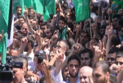 مظاهرات حاشدة في غزة دعما للمقاومة والوفد المفاوض