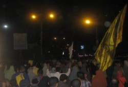 فيديو.. 3 مسيرات ليلية ضد الانقلاب ببني سويف