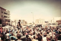 بالصور : مسيرة حاشدة لثوار التجمع الخامس من مسجد الحمد رافضة للانقلاب العسكري