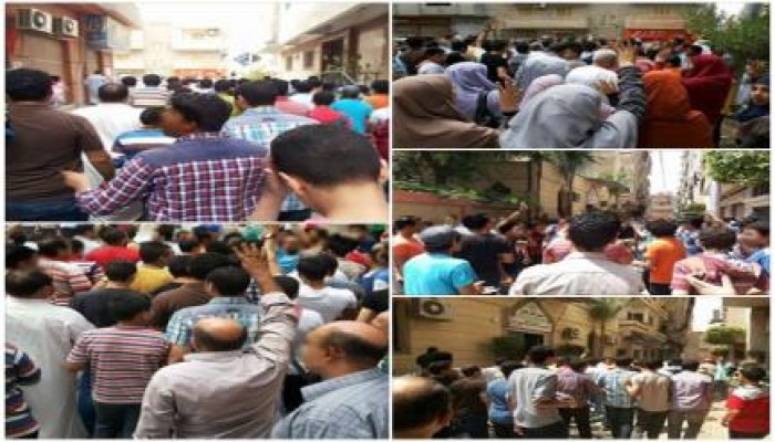 "ثوار ‫‏المنصورة‬ يهتفون ‫‏دمك ثورة‬ بمسيرة مناهضة لمجازر الانقلاب"