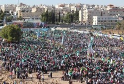 بالصور.. مهرجان حاشد لجماعة الإخوان المسلمين في الأردن بعنوان "غزة تنتصر"
