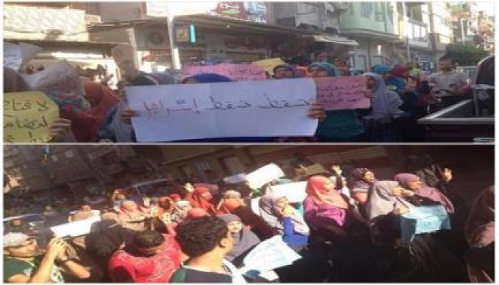 دمياط :  ثوار دمياط يهتفون "غزة رمز العزة "فى مسيرة حاشدة رافضة للانقلاب