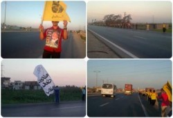 تظاهره  لعفاريت ضد الانقلاب بأبوحمص قبيل صلاة المغرب