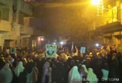 مسيرة ليلية بقرية العدوة رفضاً لحكم العسكر والدعوة للانتفاضة يوم 14 أغسطس