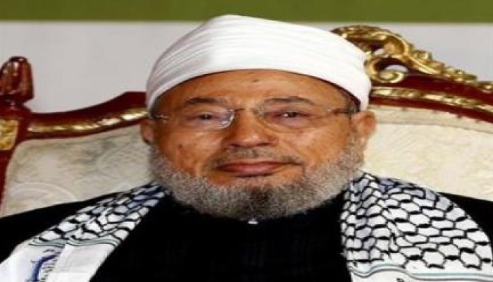 العلامة القرضاوي: يكذب الشائعات ويدعو للجهاد في فلسطين ويؤكد على وجوبه
