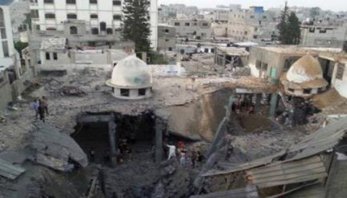 تدمير 64 مسجدًا كليًا وتضرر 150 جزئيًا خلال العداون على غزة