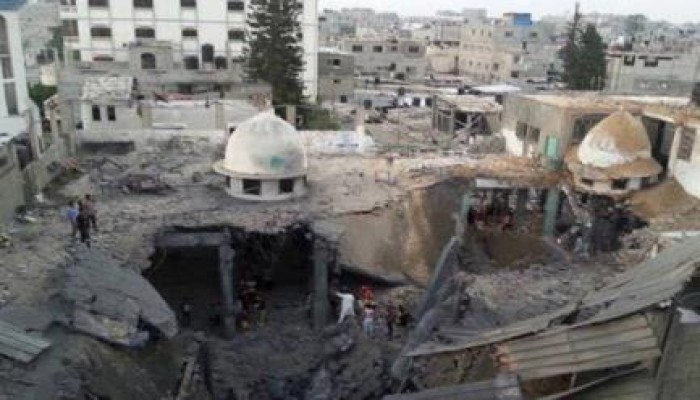 تدمير 64 مسجدًا كليًا وتضرر 150 جزئيًا خلال العداون على غزة