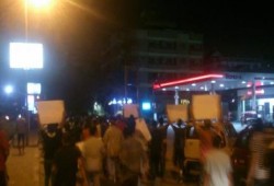 بالصور : مسيرة مفاجأة لشباب المعادي ضد الانقلاب العسكري وغلاء الأسعار