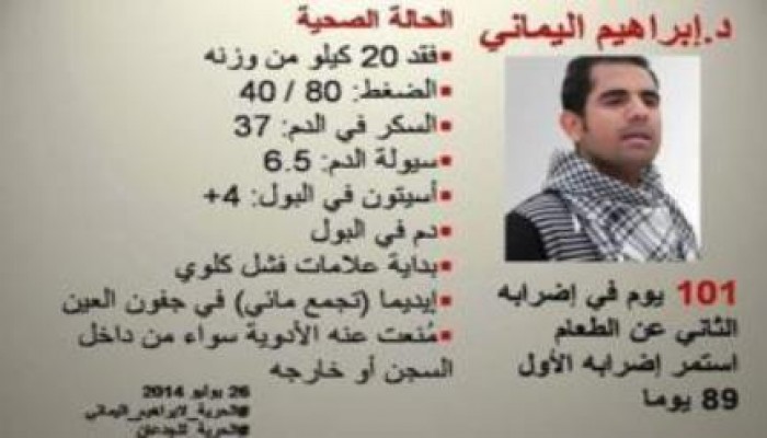والدة الطبيب اليماني:ابني تعرض للتعذيب وجدد إضرابه عن الطعام