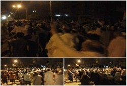 المنوفية : مسيرة ليلية ضد الانقلاب بمدينة السادات تجوب شوارع المدينة