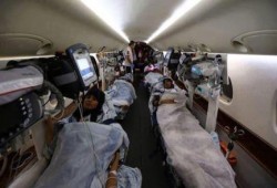 طائرة إسعاف تركية تتوجه إلى إسرائيل لنقل الدفعة الأولى من جرحى غزة