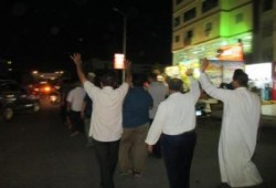 الشرقية: فراشة ليلية لثوار العاشر من رمضان للدعوة للمشاركة في 14 أغسطس