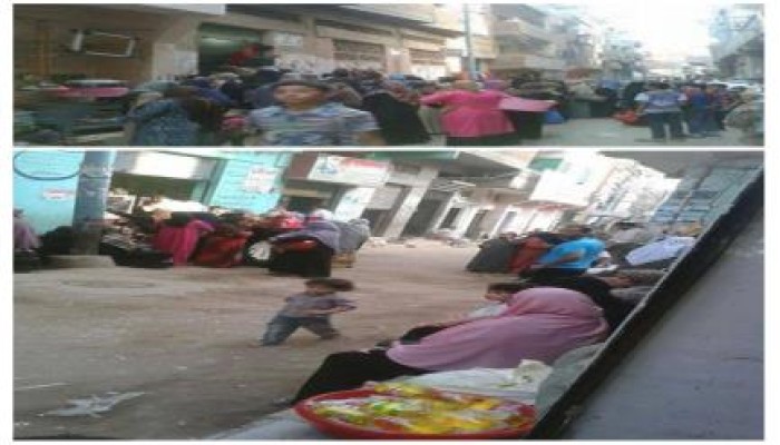 بالصور ‏الدقهلية‬ : تفاقم مشكلة التموين بقرية منية سندوب مركز المنصورة