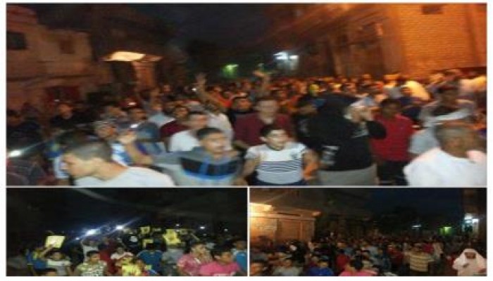 البحيرة: ثوار حوش عيسى ينتفضون عشية الذكرى الأولى لمجزرة فض رابعة رغم الحصار الامني