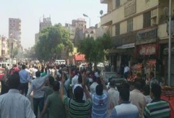 بالصور.. مسيرة حاشدة تنطلق من مسجد عمرو بن العاص بمصر القديمة