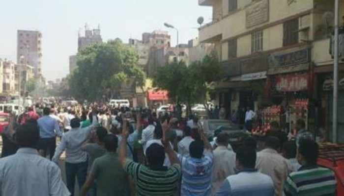 بالصور.. مسيرة حاشدة تنطلق من مسجد عمرو بن العاص بمصر القديمة