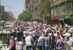 بالصور .. |حشود ثوار المطرية في ذكرى مجزرة الفض