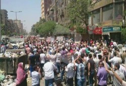 بالصور .. |حشود ثوار المطرية في ذكرى مجزرة الفض