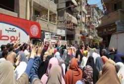 مسيرة حاشدة لثوار دمياط في ذكرى مجزرة الفض