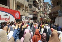 مسيرة حاشدة لثوار دمياط في ذكرى مجزرة الفض