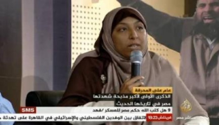 "هبة زكريا": القناصة استهدفت الصحفيين "حبيبة ومصعب" في مجزرة رابعة